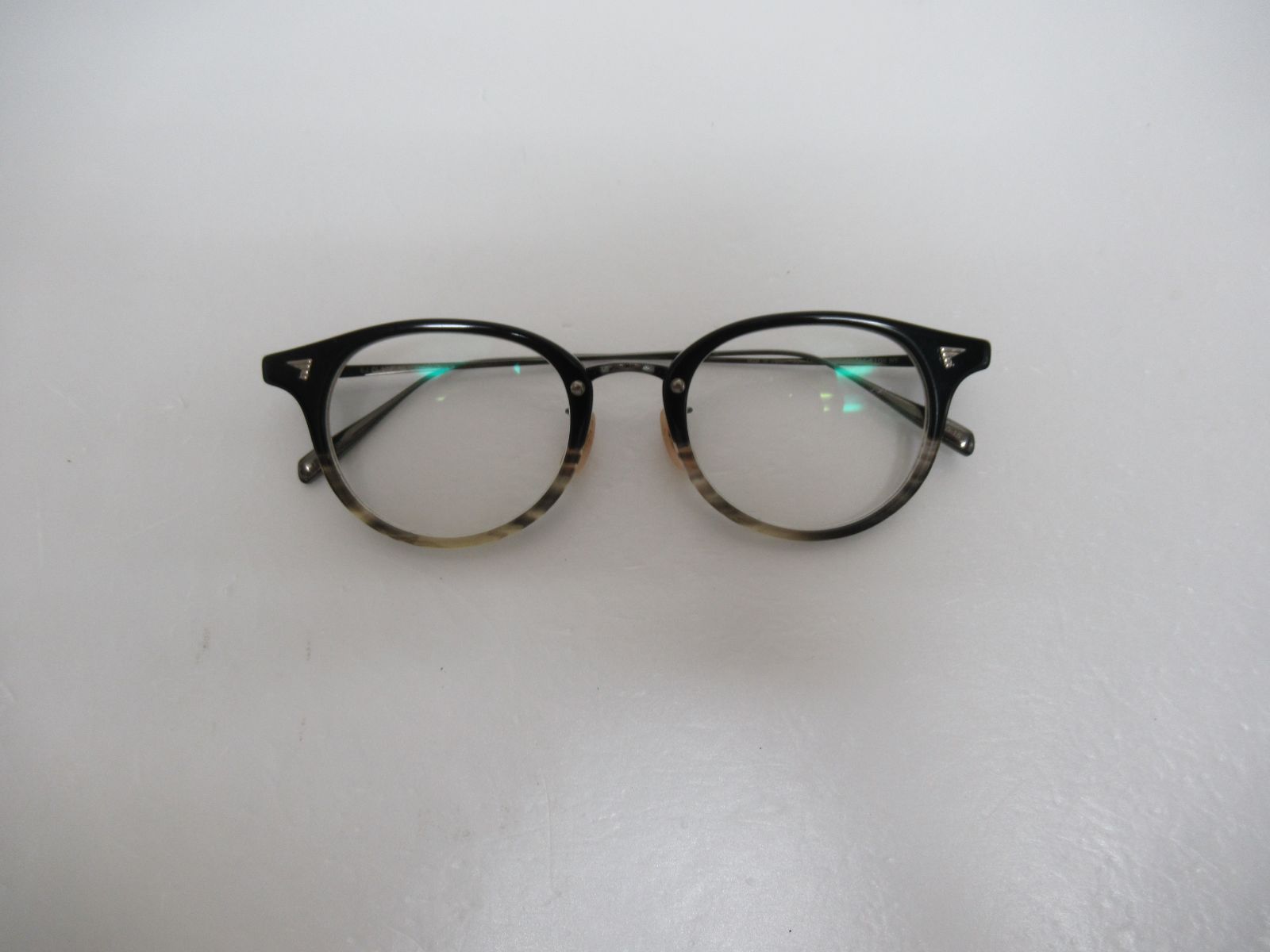 BJ CLASSIC COLLECTION　ビージェイクラシックコレクション　COMBI　COM-510N NT　メガネ　眼鏡　メンズ　レディース　ユニセックス　度入り　中古　日本製　人気　定番　即購入大歓迎　K525 14,000円