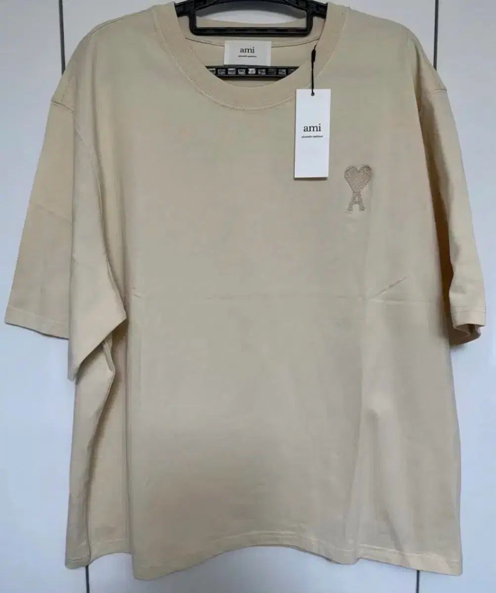 アミ スモール ハート ロゴ 半袖 Tシャツ