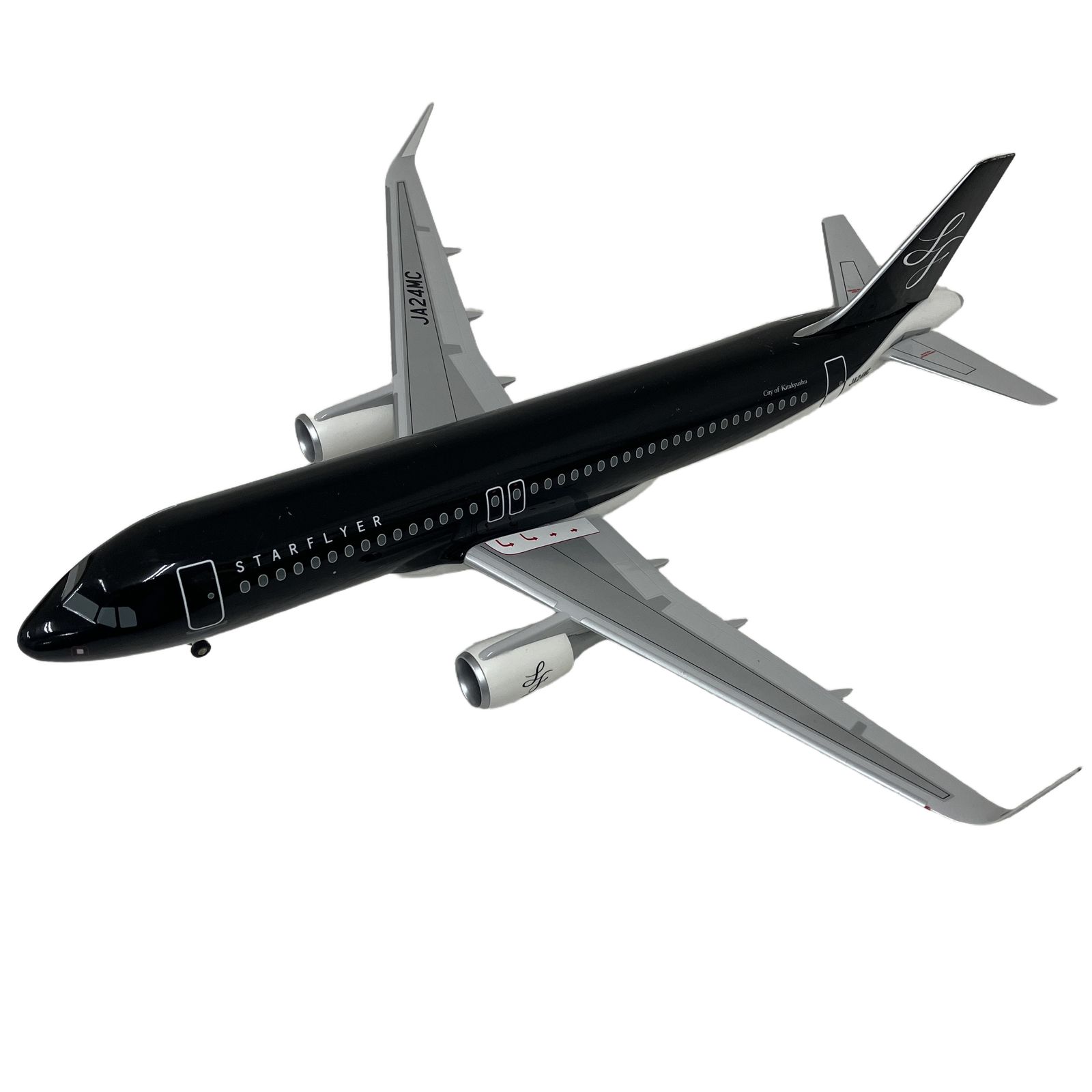 1/100 A320 スターフライヤー 航空機 模型 JA24MC メーカー不明 STARFLYER スターフライヤー JA24MC 1/100 飛行機 模型