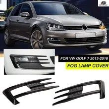 左右ペアの車のフロントフォグランプグリルグリル VW ゴルフ7 MK7 GTI 2014 - 16 フォグランプ下部バンパーカバー