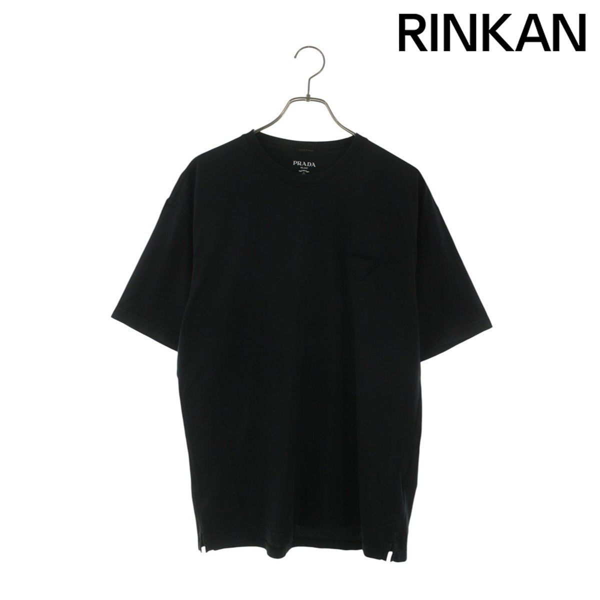 プラダ UJN852 トライアングルロゴパッチ付きTシャツ メンズ L