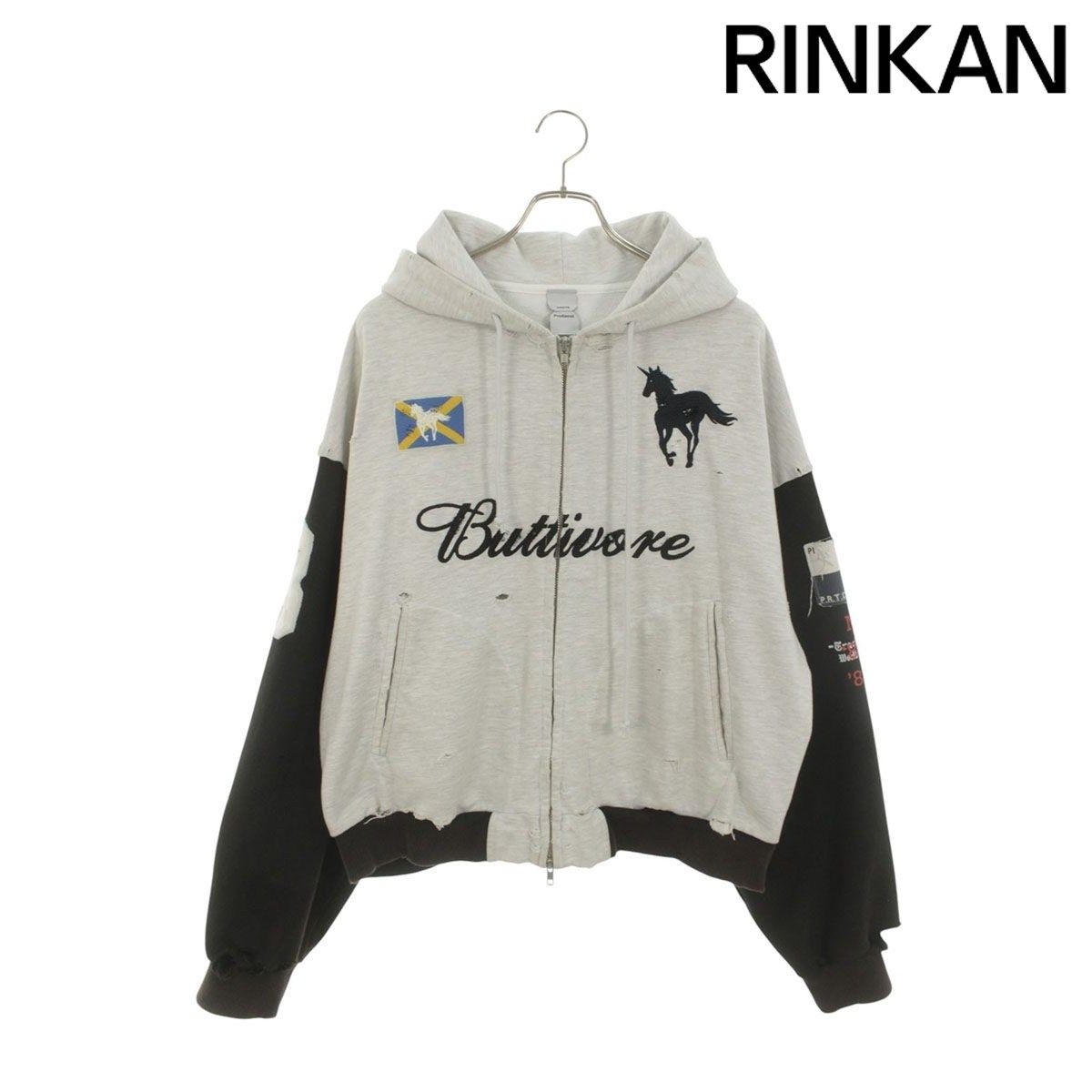 プロトコルインデックス BUTTIVORE ZIP HOODIE ジップパーカー メンズ 1