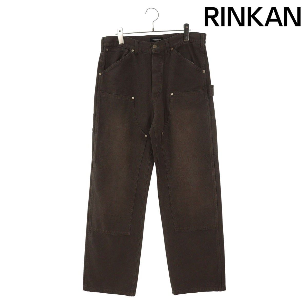 ファーフロムワット AGED BROWN CARPENTER PANTS ヴィンテージ加工カーペンターロングパンツ メンズ 2