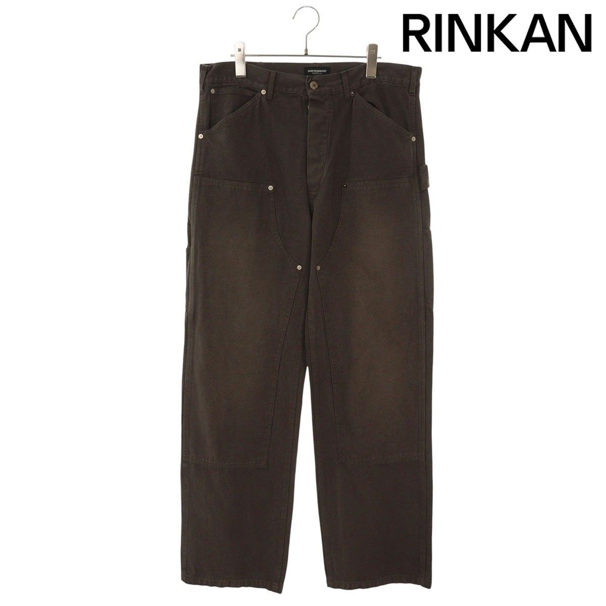 ファーフロムワット AGED BROWN CARPENTER PANTS ヴィンテージ加工カーペンターロングパンツ メンズ 3