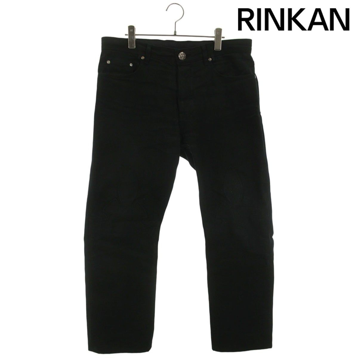 クロムハーツ JEAN SL FLEURKNEE フレアニーステッチデニムパンツ メンズ 36インチ
