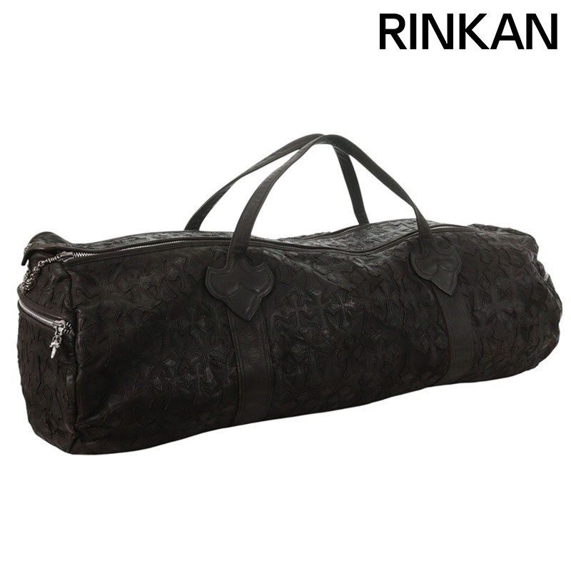 クロムハーツ XTRA LARGE UFFLE GYM BAG-CEME セメタリークロスパッチダガージップレザーハンドバッグ メンズ