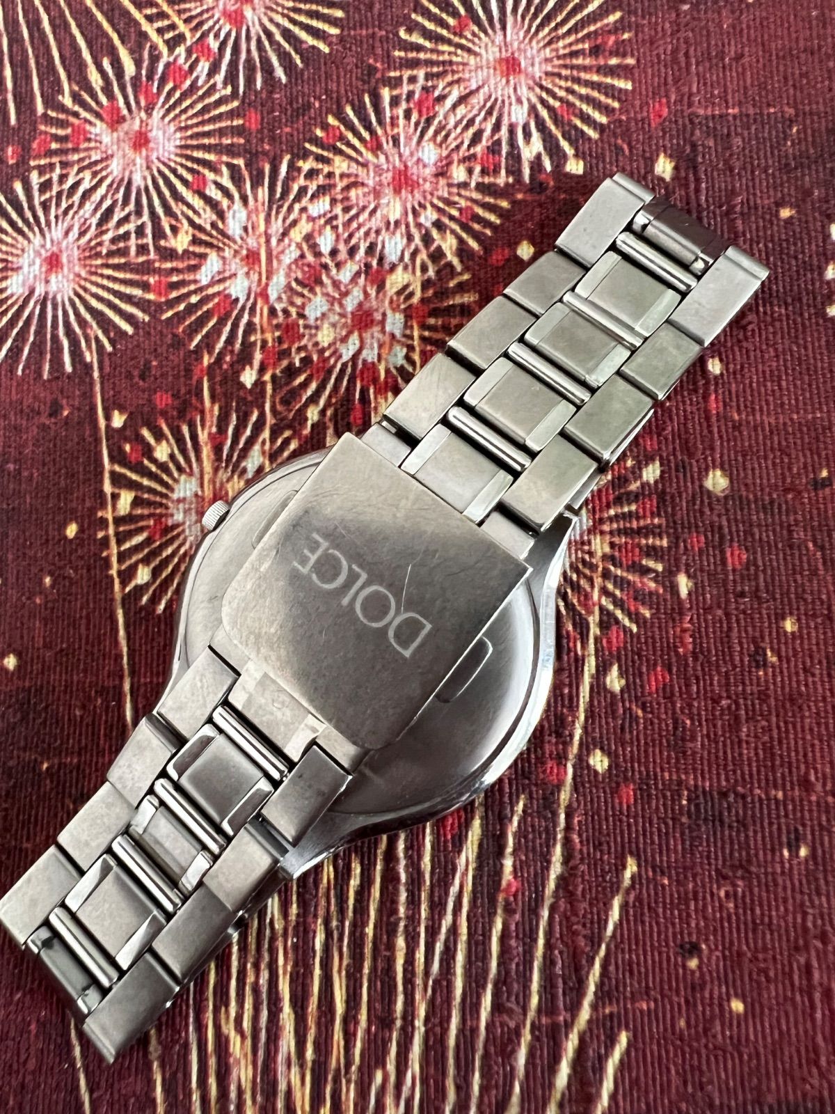 セイコー SEIKO☆ドルチェ☆シェル文字盤 チタン☆稼働品☆8J41-6180