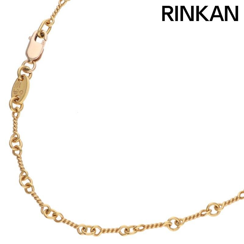 クロムハーツ 22K NECKCHAIN T18/ツイストチェーン18inch ゴールドネックレス メンズ 18inch