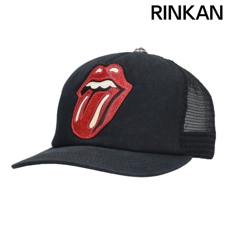 クロムハーツ TRUCKER CAP/レザーパッチトラッカー リップアンドタンレザーパッチ付き帽子 メンズ
