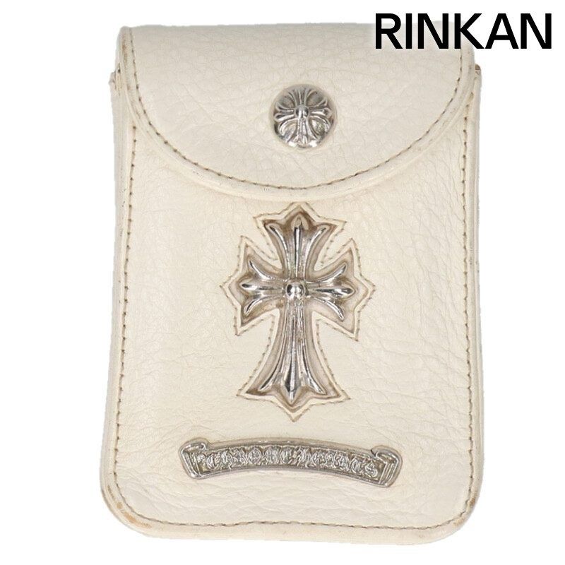クロムハーツ BLT POUCH CIGARETTE CASE2 ロゴプレートシガレットレザーケース メンズ