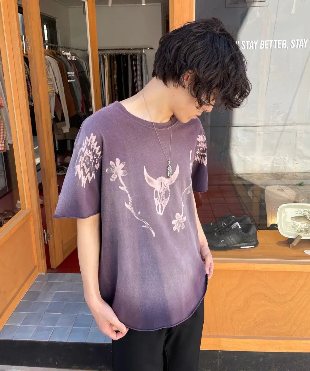 アルケミスト PURPLE パープル クルーネック Tシャツ