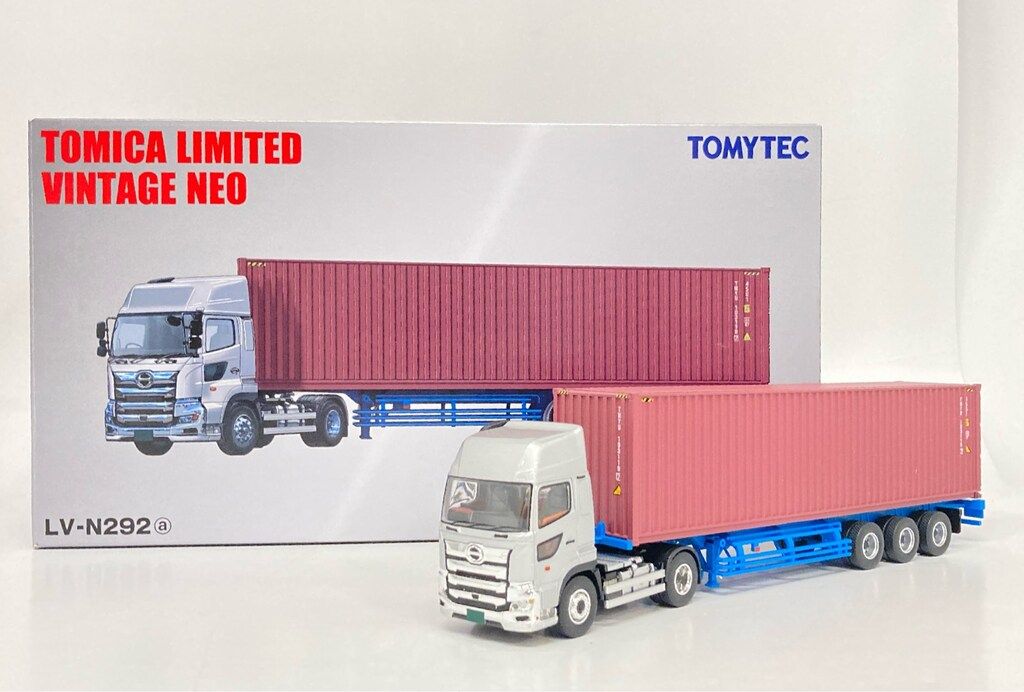 TOMYTEC TOMICA LIMITED VINTAGE NEO 日野プロフィア 40ft海上コンテナトレーラ (東邦車輛TC36H1C34) (銀) TLVN292a