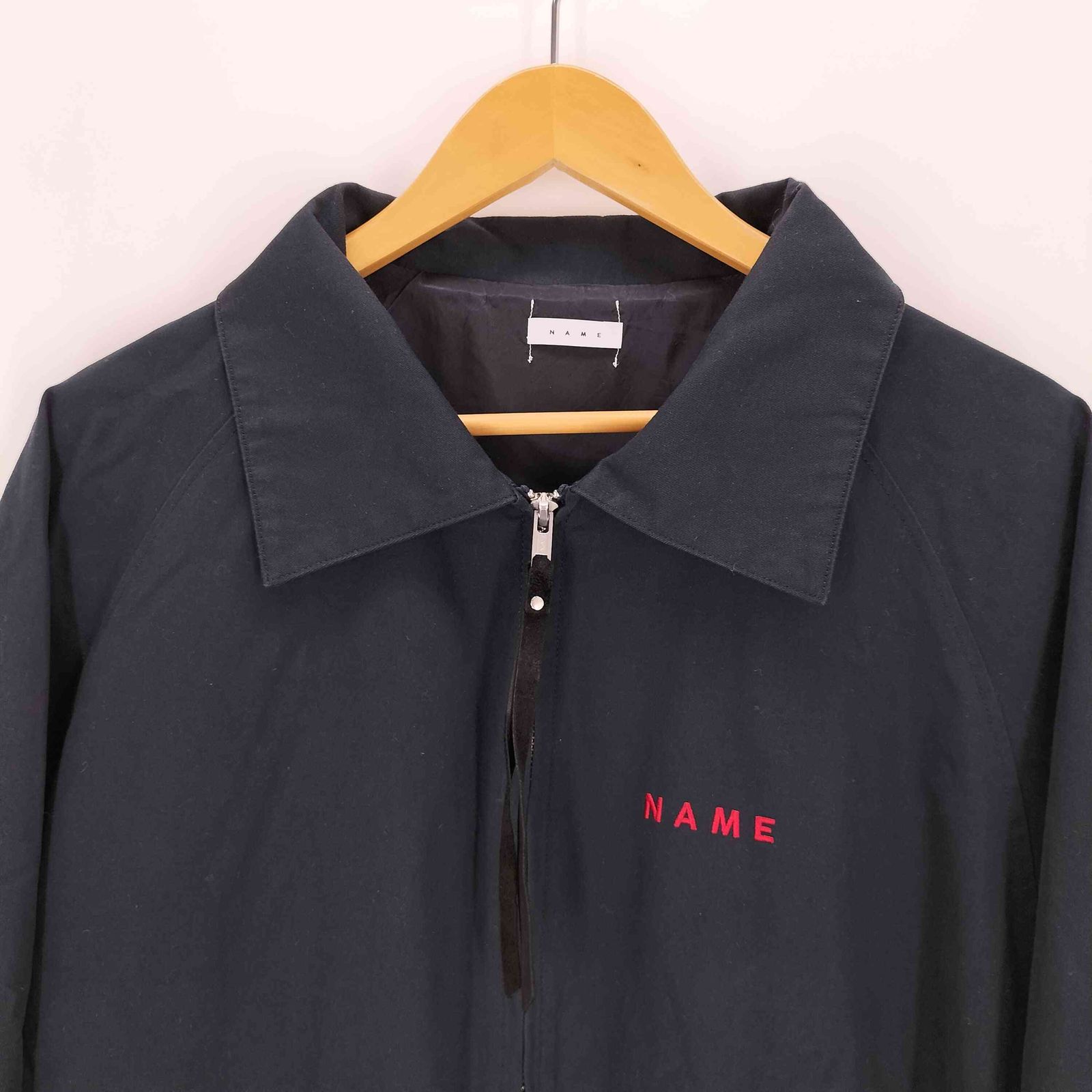 ネーム Name. 25SS GIZA COTTON GABARDINE EMBROIDERED ZIP BLOUSON 