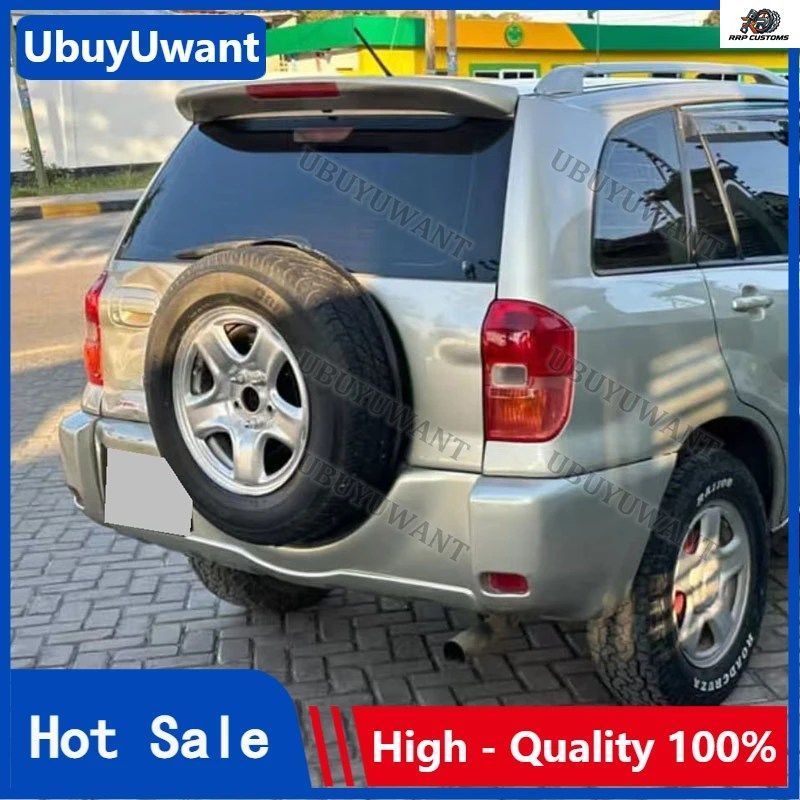 トヨタ RAV4 スポイラー 2001-2007 RAV4 トランクスポイラー ルーフリップキット 車用リアスポイラーウィング エクステリアキット ライト付