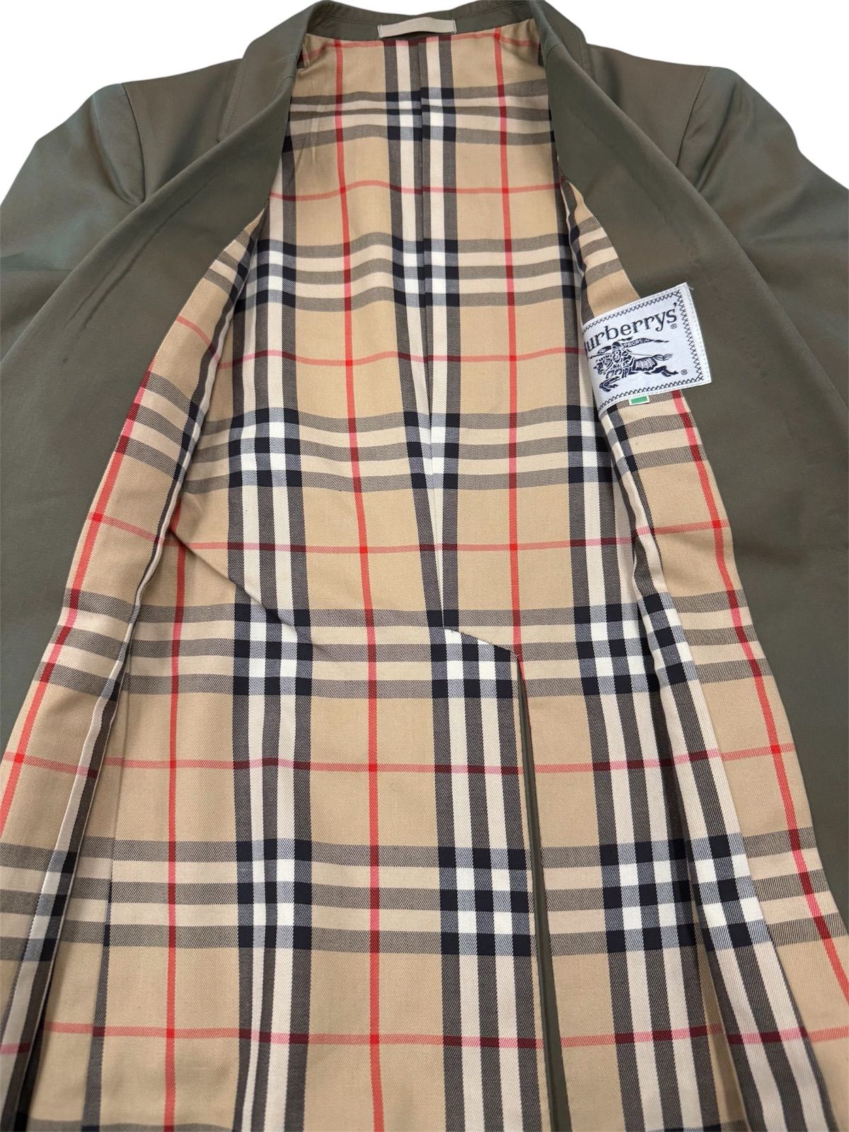BURBERRY バーバリー テーラードジャケット レディース 9号 カーキ