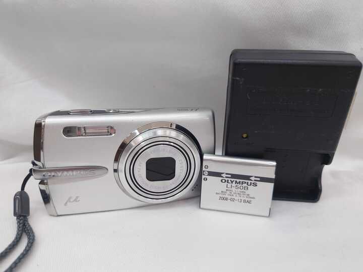 OLYMPUS u1020 コンパクトデジタルカメラ シルバー色 - メルカリ