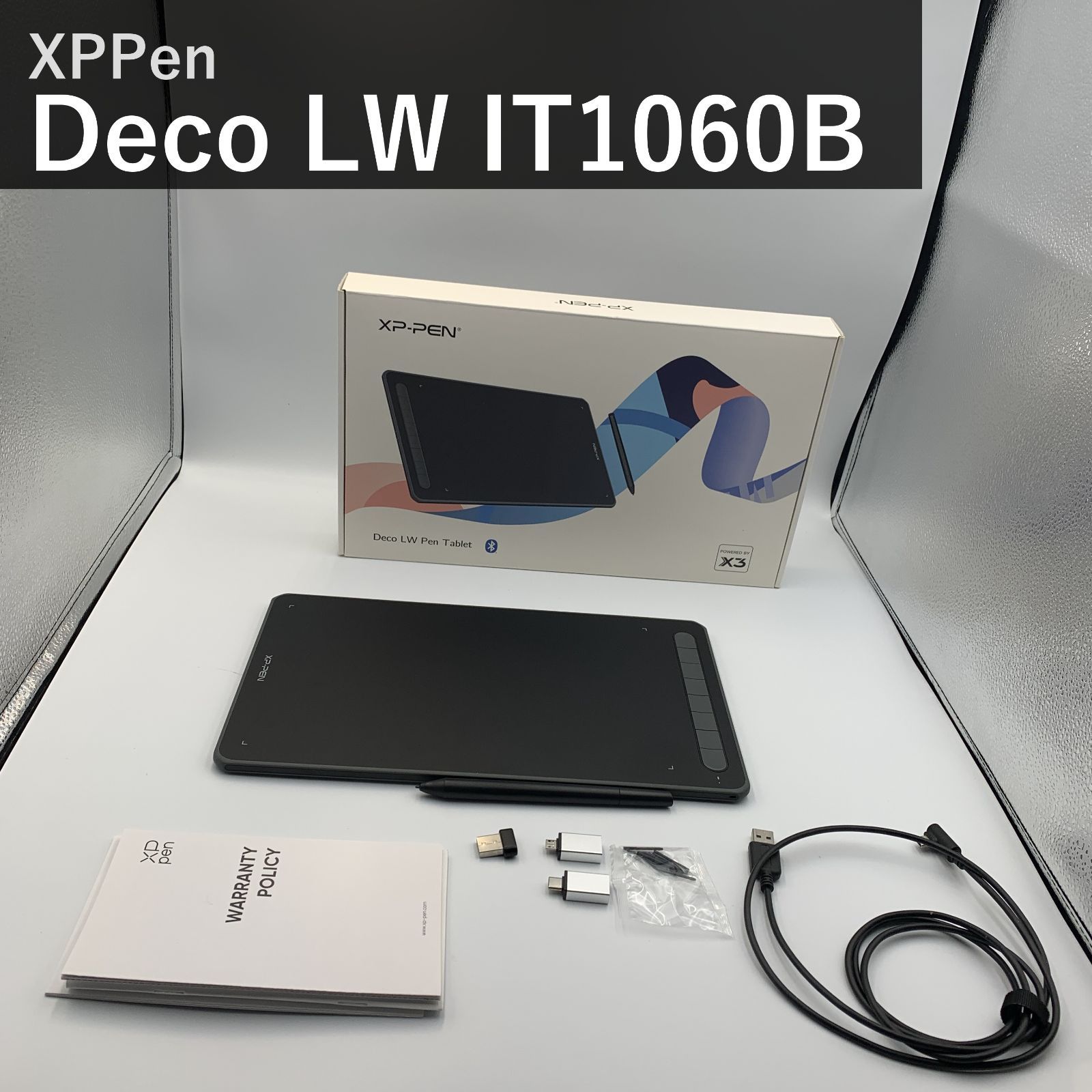 XPPen ペンタブ Deco LW ワイヤレス Bluetooth対応 板タブ ペン