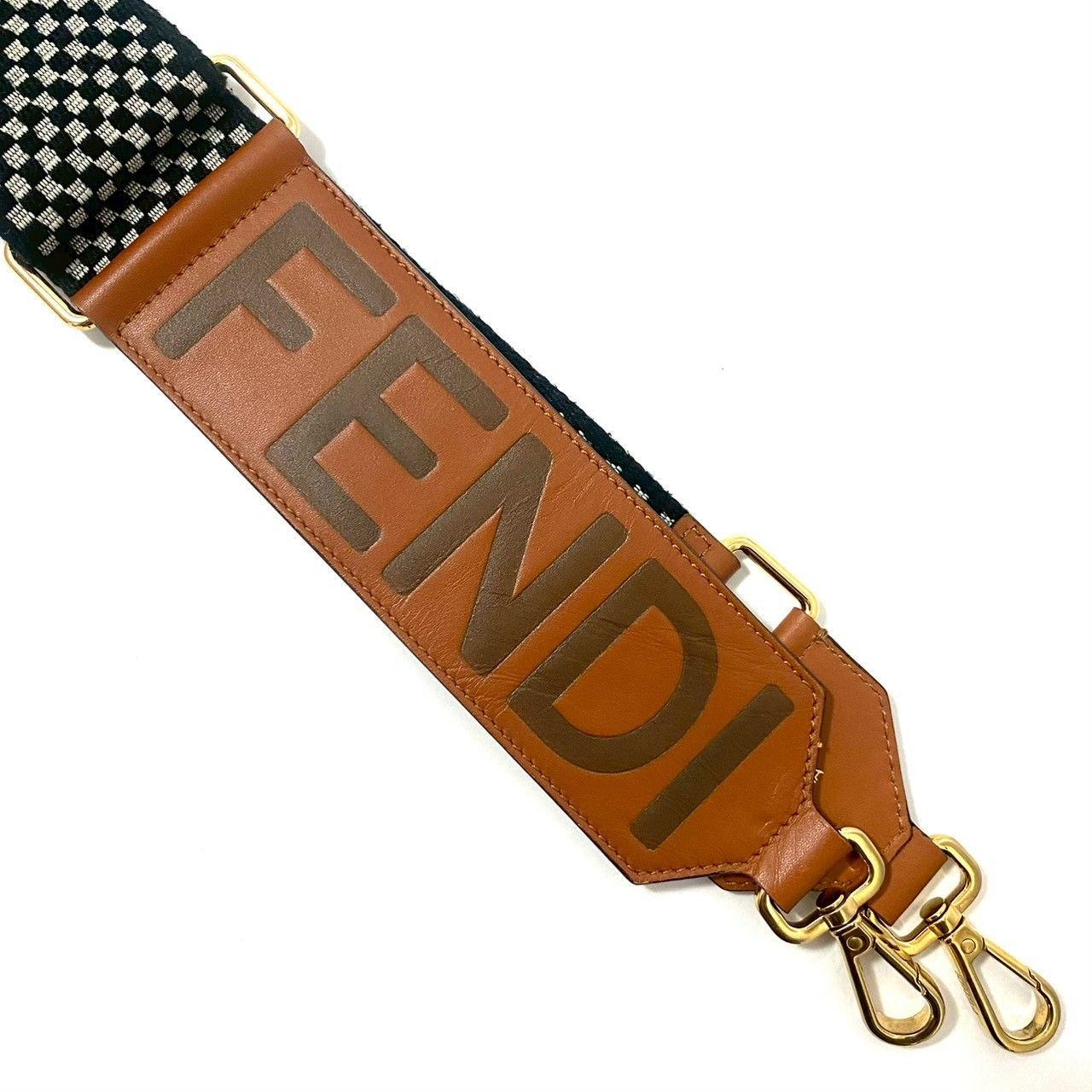 FENDI】ストラップ ユー リボン ヴィシー ショルダーストラップ 8AV156