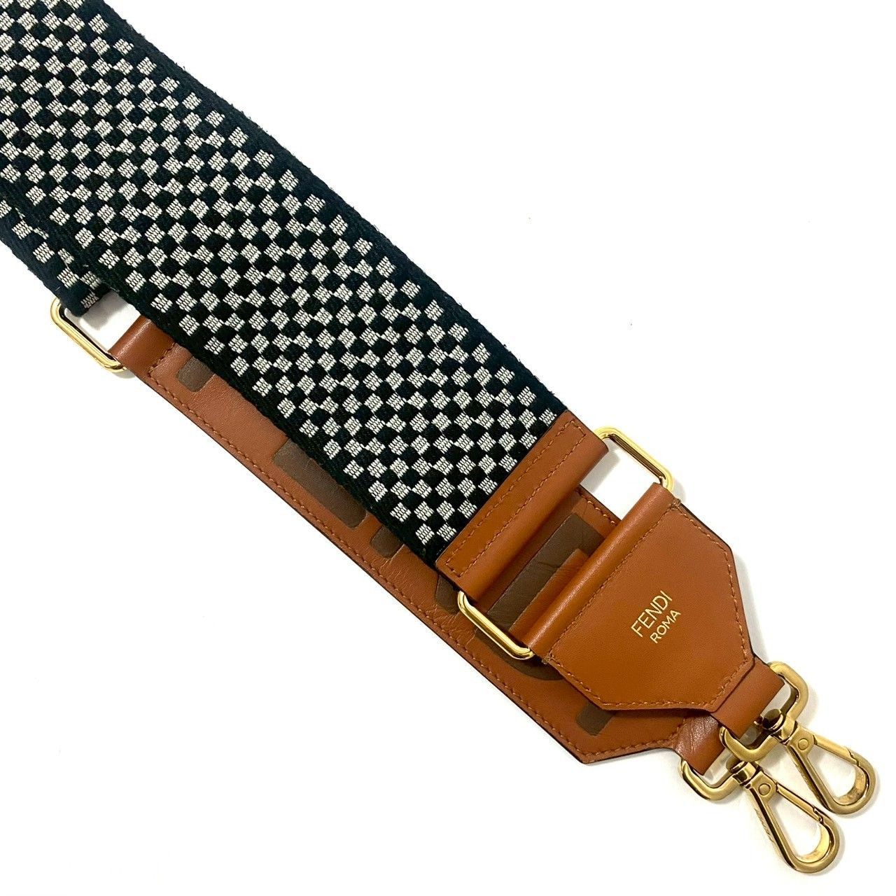FENDI】ストラップ ユー リボン ヴィシー ショルダーストラップ 8AV156 