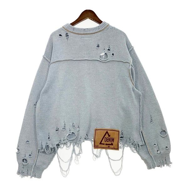 doublet ダブレット ダメージ ニット セーター RECYCLE DENIM YARN