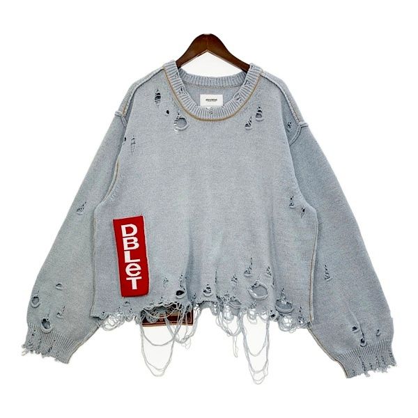 doublet ダブレット ダメージ ニット セーター RECYCLE DENIM YARN