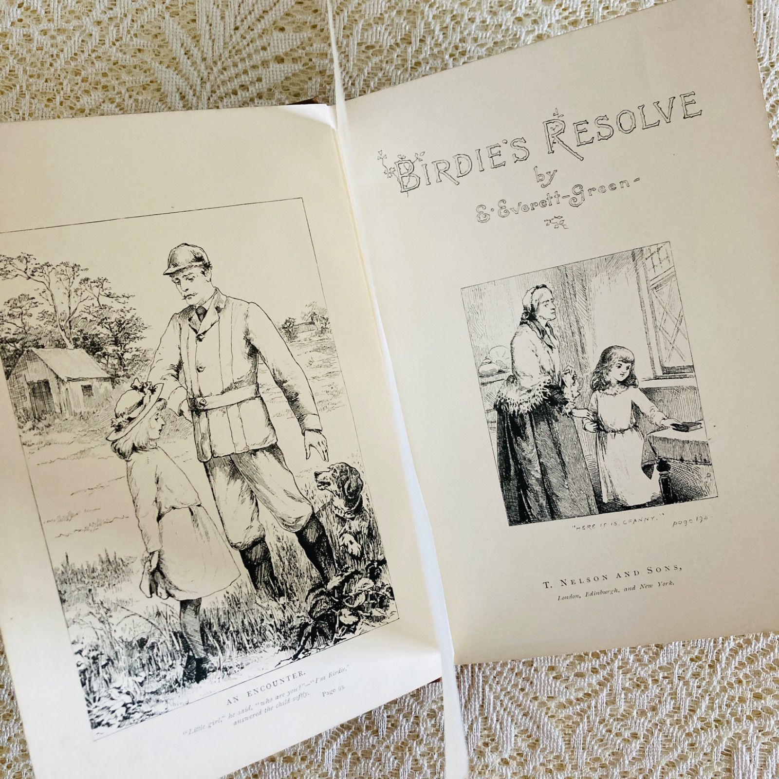稀少1912年アンティーク 画集 洋書 絵本 児童書 ヴィクトリアン ヴンテージ ヴィクトリア朝の気品ある装丁 アンティーク児童書 1892年 インテリア