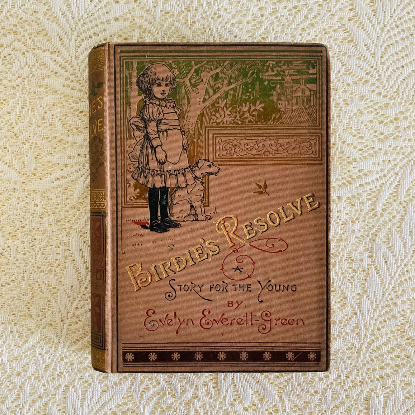 ヴィクトリア朝の気品ある装丁 アンティーク児童書 1892年 インテリア