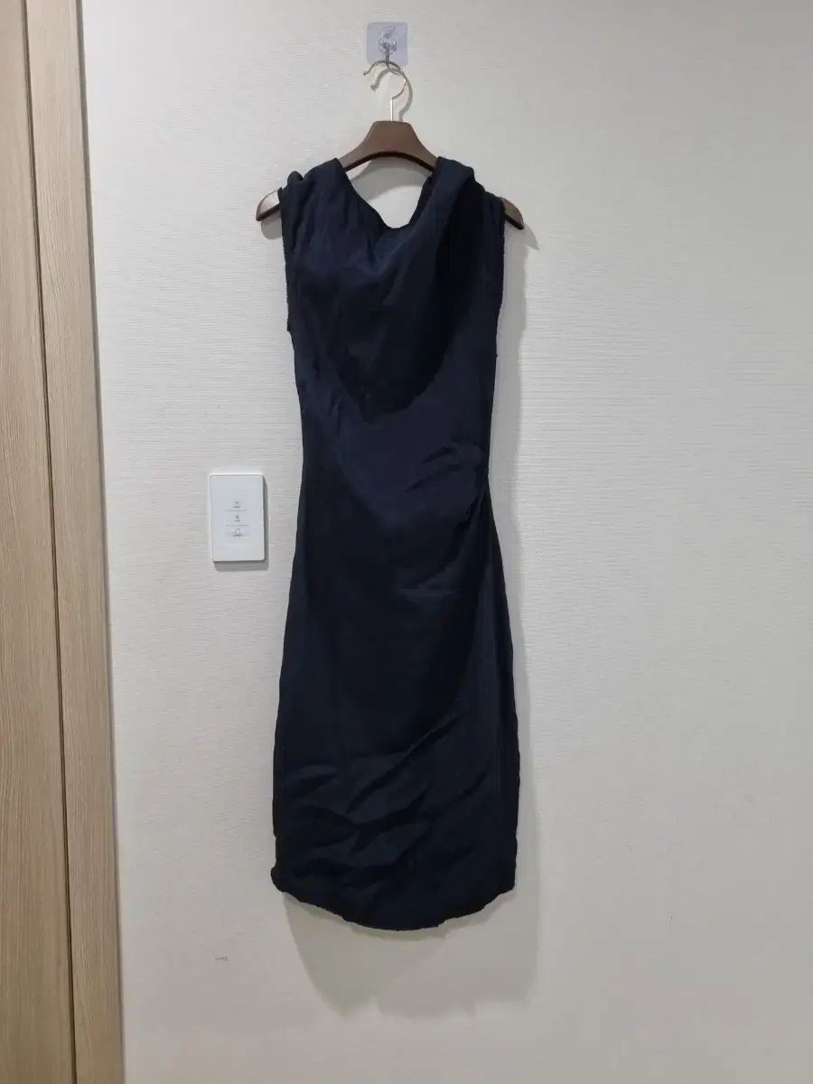REISS レース ネイビー シャーリング ONE PIECE