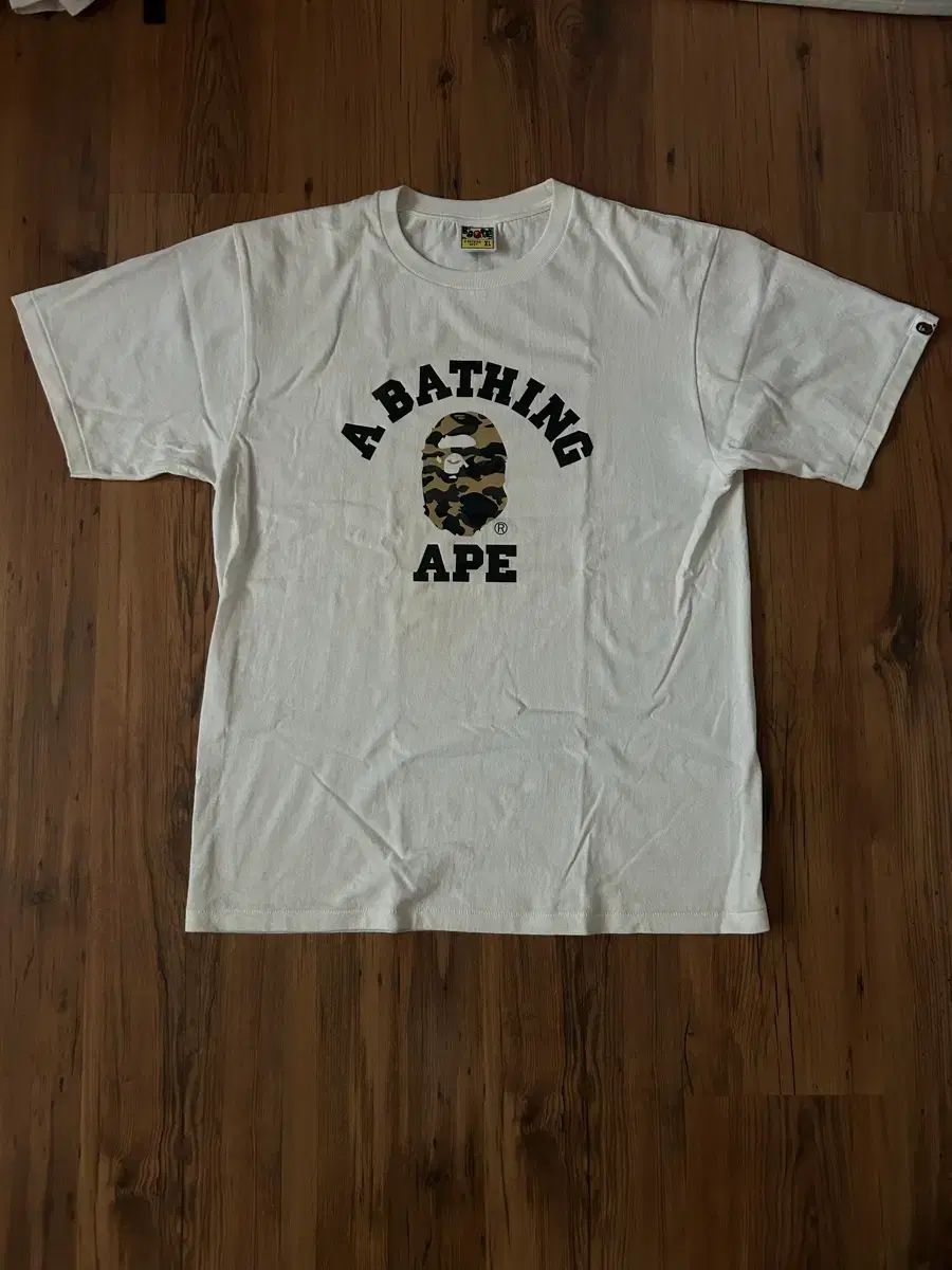 A BATHING APE アベイシングエイプ カモフラ 半袖 イエローカモフラ