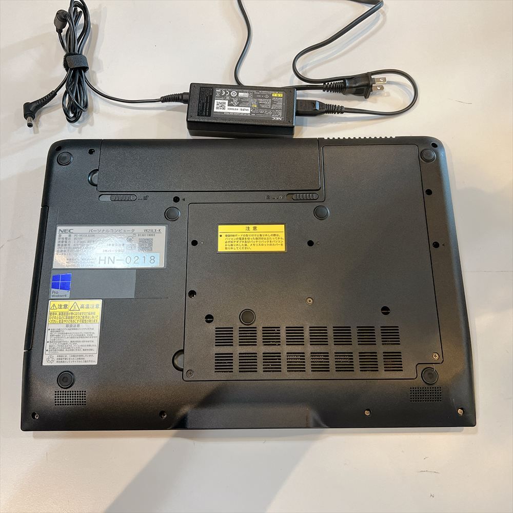 ジャンクPC】 NEC Versapro VK25LX-K ノートPC メモリ4GB HDDなし HN