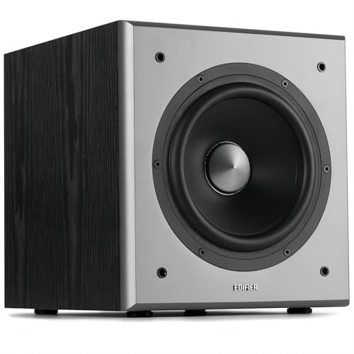 Edifier 【エディファイア】 T5 70W サブウーファー アンプ内蔵 【8インチ 2025年新アップグレード】38Hz-160Hz|0°/180° 位相制御|3.5mm AUX/RCA接続(ケーブル同梱)| Edifier 全系列 M 3e45c280