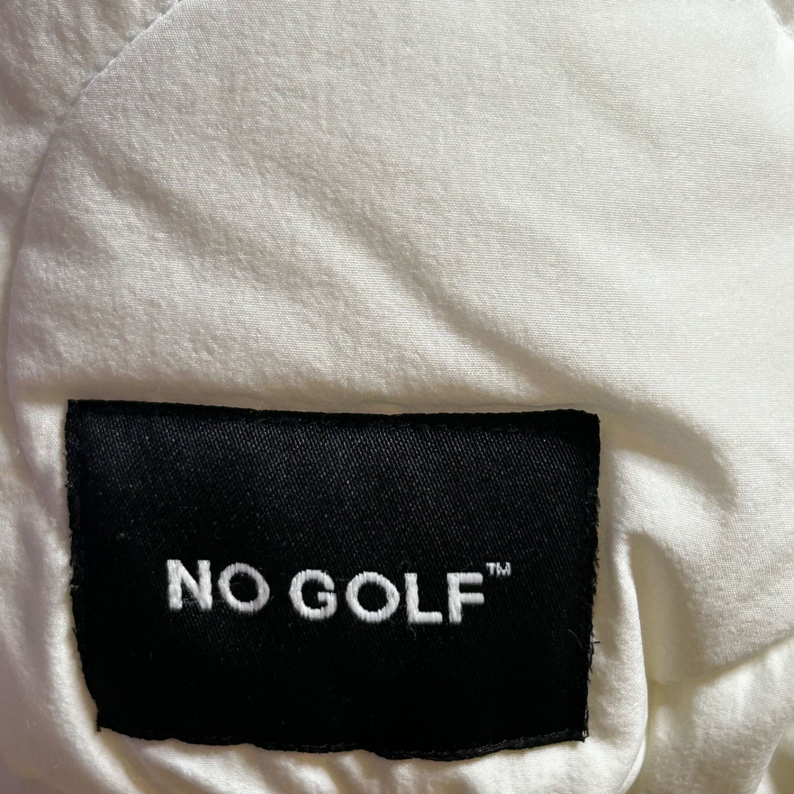 NO GOLF 中綿スニード L 白×黒 キルティング ピステ CLUBHAUS NO