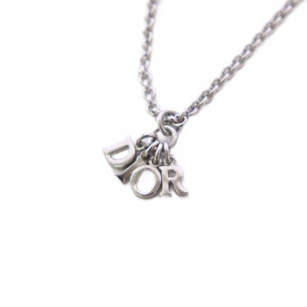 クリスチャンディオール Christian Dior ロゴ ネックレス ペンダント 