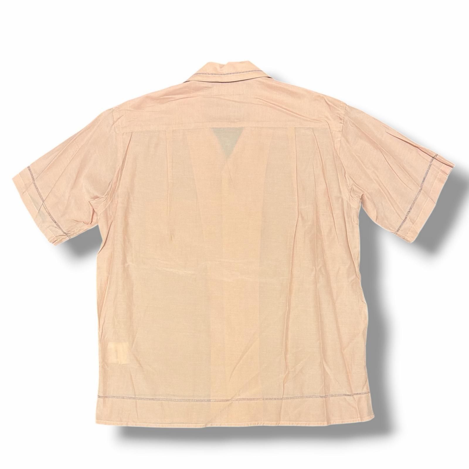 参考上代37400円 未使用 YOKE 25SS EMBROIDAREY OPEN COLLAR SHIRT