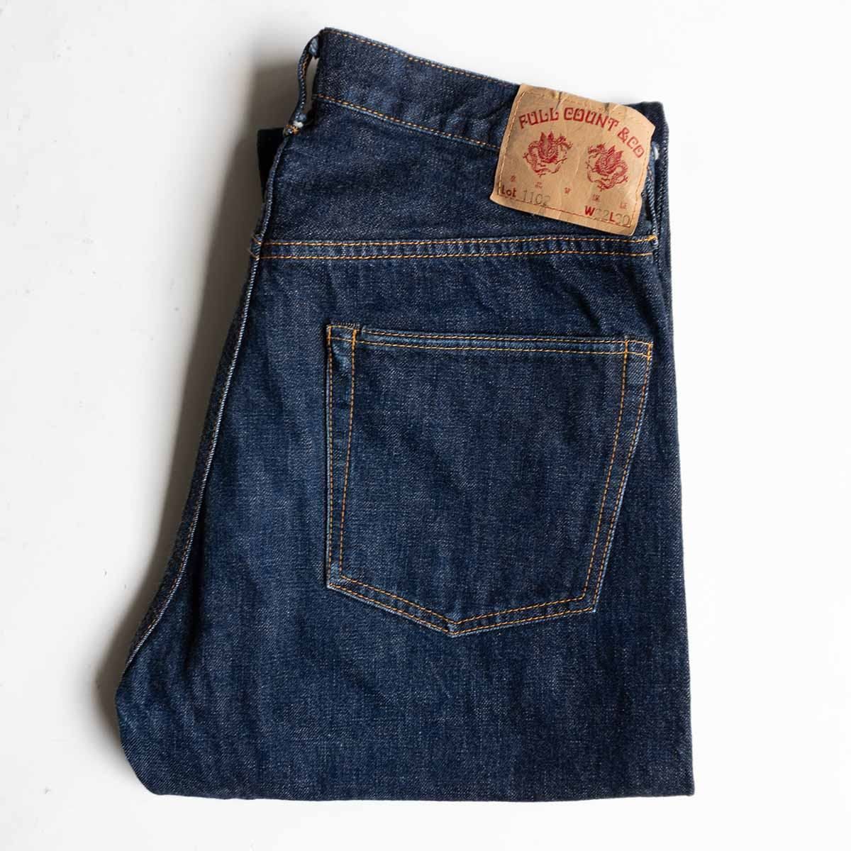 美品/濃紺】 FULLCOUNT【1102 “Choice” 13.7oz ストレート デニム 