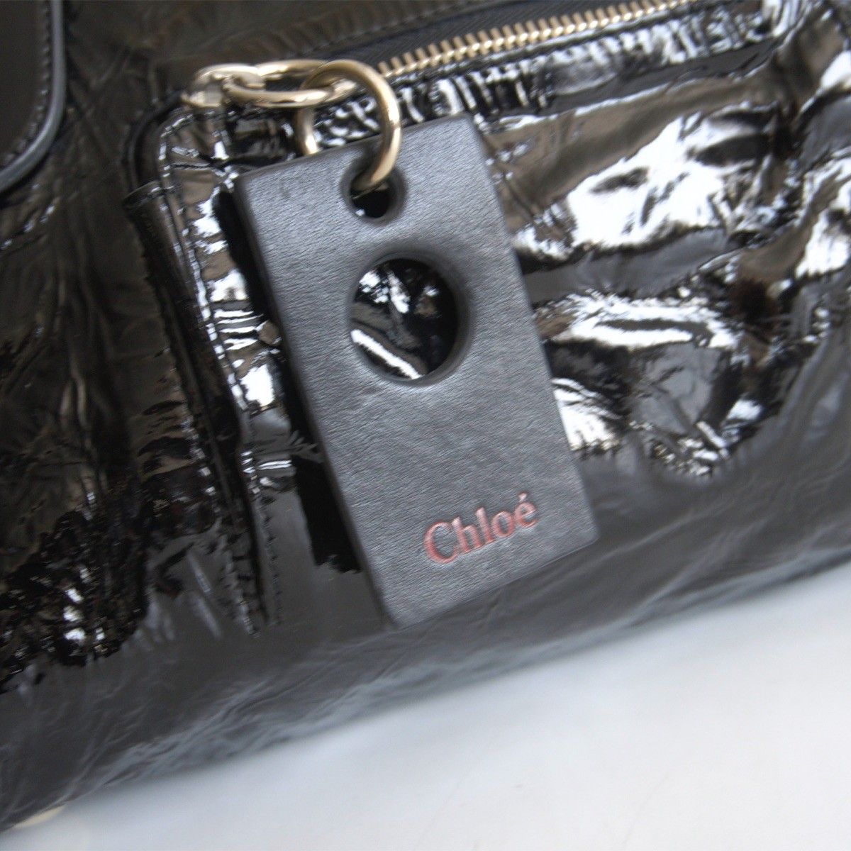 雰囲気抜群/アーカイブ】Chloe【パテントレザー 2WAY ショルダーバッグ 