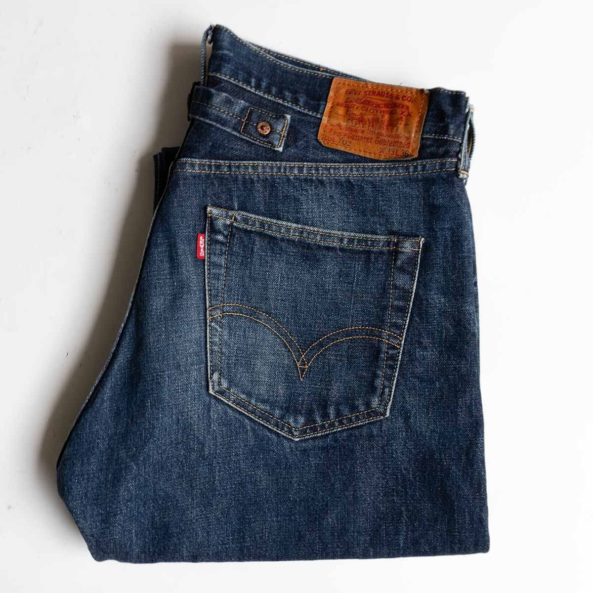 雰囲気抜群】 LEVI'S 【 702XX ビッグE デニムパンツ 】33×36 旧日本製