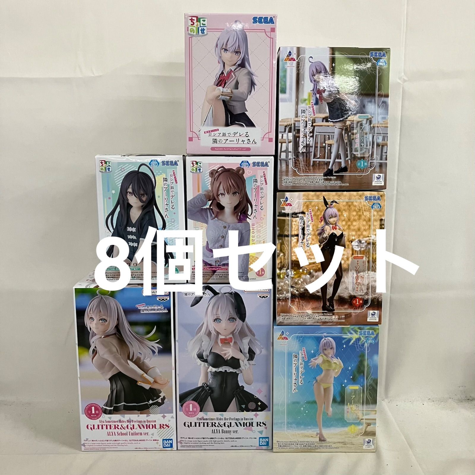 美少女系 プライズフィギュア まとめ売り19個セット アーリャ 負けヒロ等 未開封 時々ボソッとロシア語でデレる隣のアーリャさん Luminasta 他