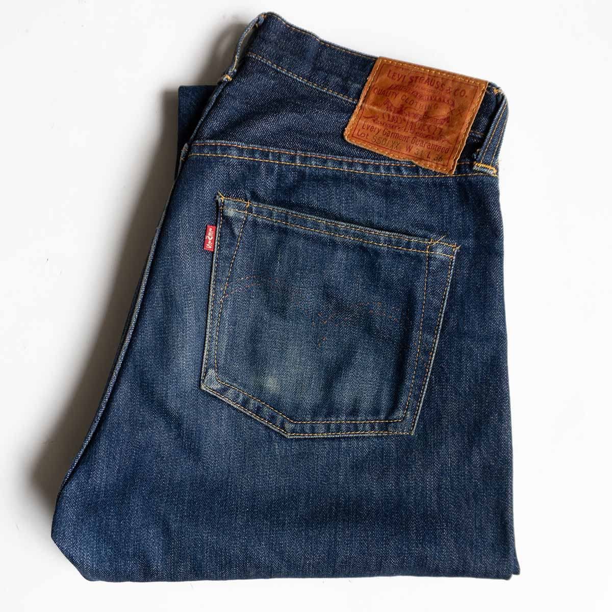 雰囲気抜群/バレンシア製】 LEVI'S 【 44501 大戦モデル / S501XX