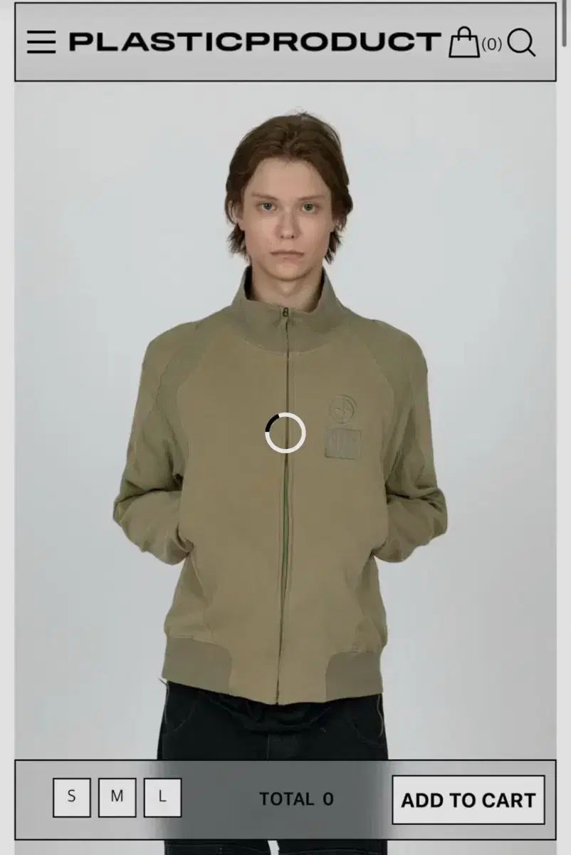 プラスチックプロダクト MPa CONTRAST ZIPPED JACKET カーキ