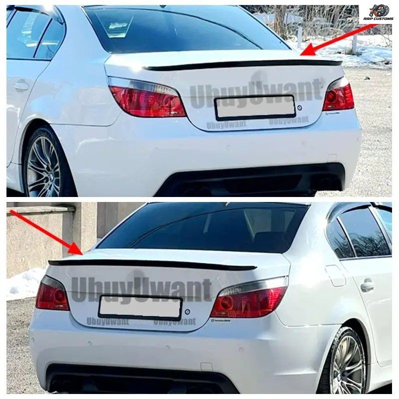 ABS素材の自動車用リアウイング、プライマーカラーのリアスポイラー、BMW M5 E60 スポイラー 2006-2010 520 525LI 528LI