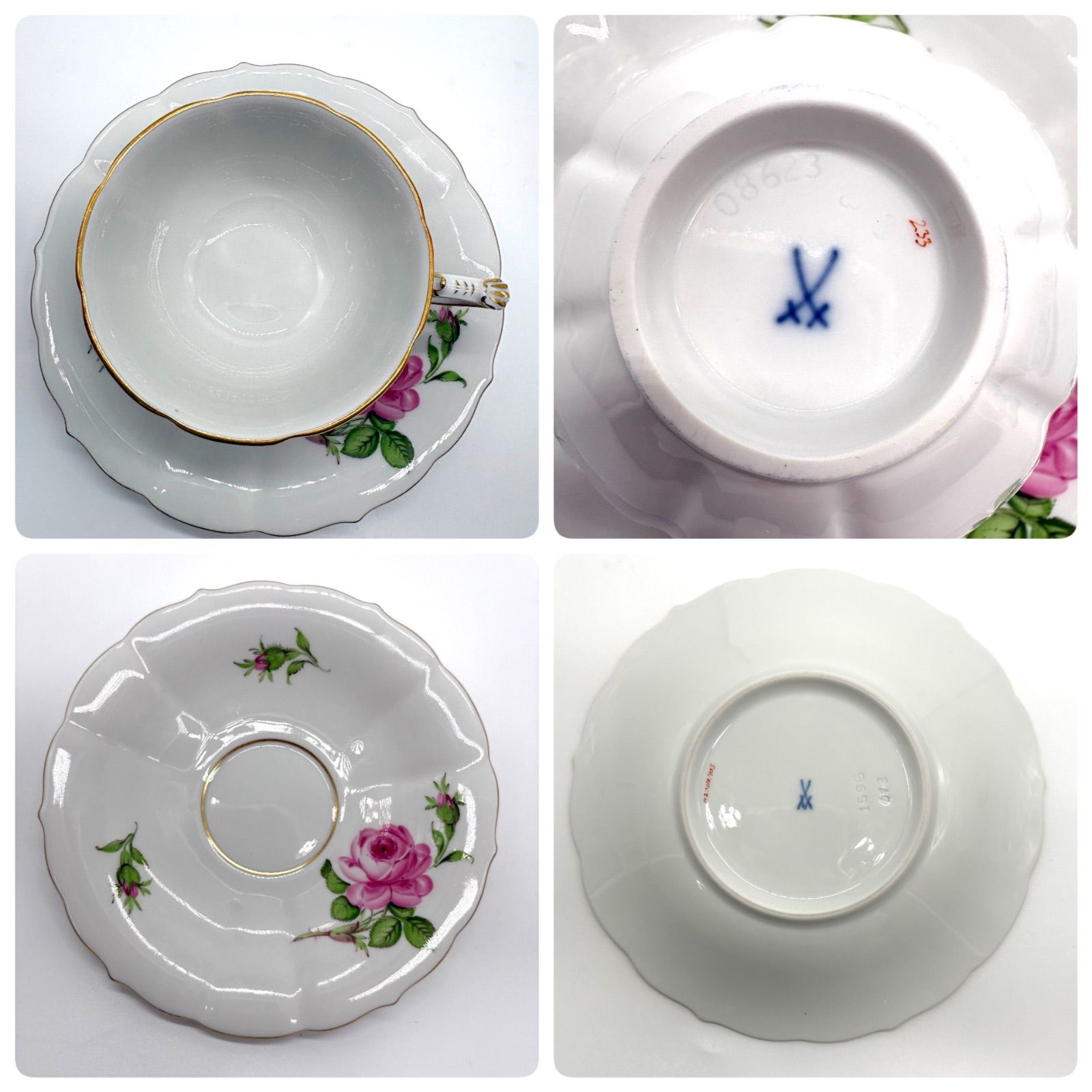 ブランド カップ&ソーサー 4客セット Meissen / Royal Copenhagen / 大倉陶園 / Linea Monica まとめ売り 洋食器 ティーカップ コーヒーカップ ブランド カップ&ソーサー 4客セット Meissen / Royal Copenhagen / 大倉陶園 / Linea Monica まとめ売り 洋食器 ティーカップ コーヒーカップ