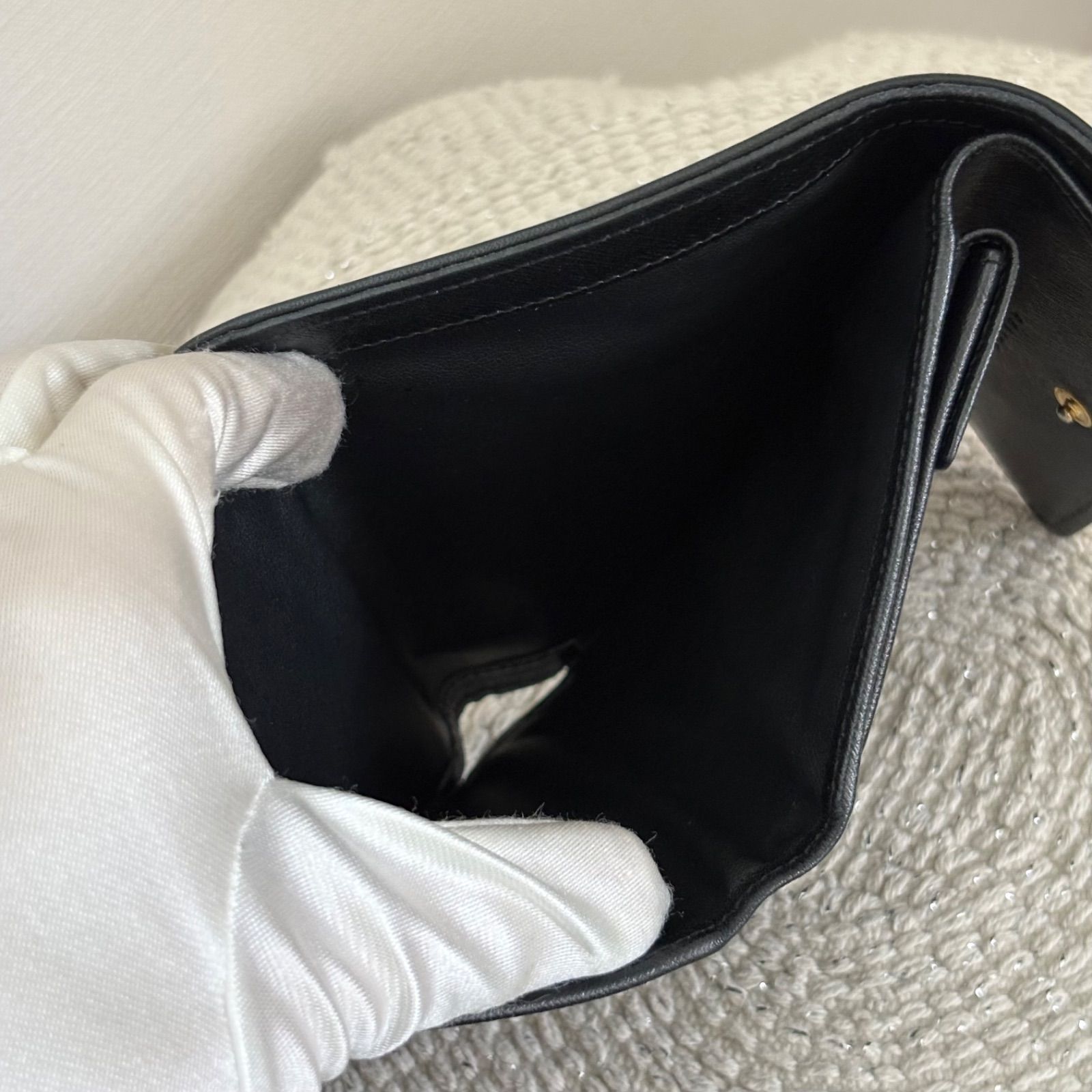 美品】セリーヌ 三つ折り 財布 ミニ財布 レディース メンズ マカダム