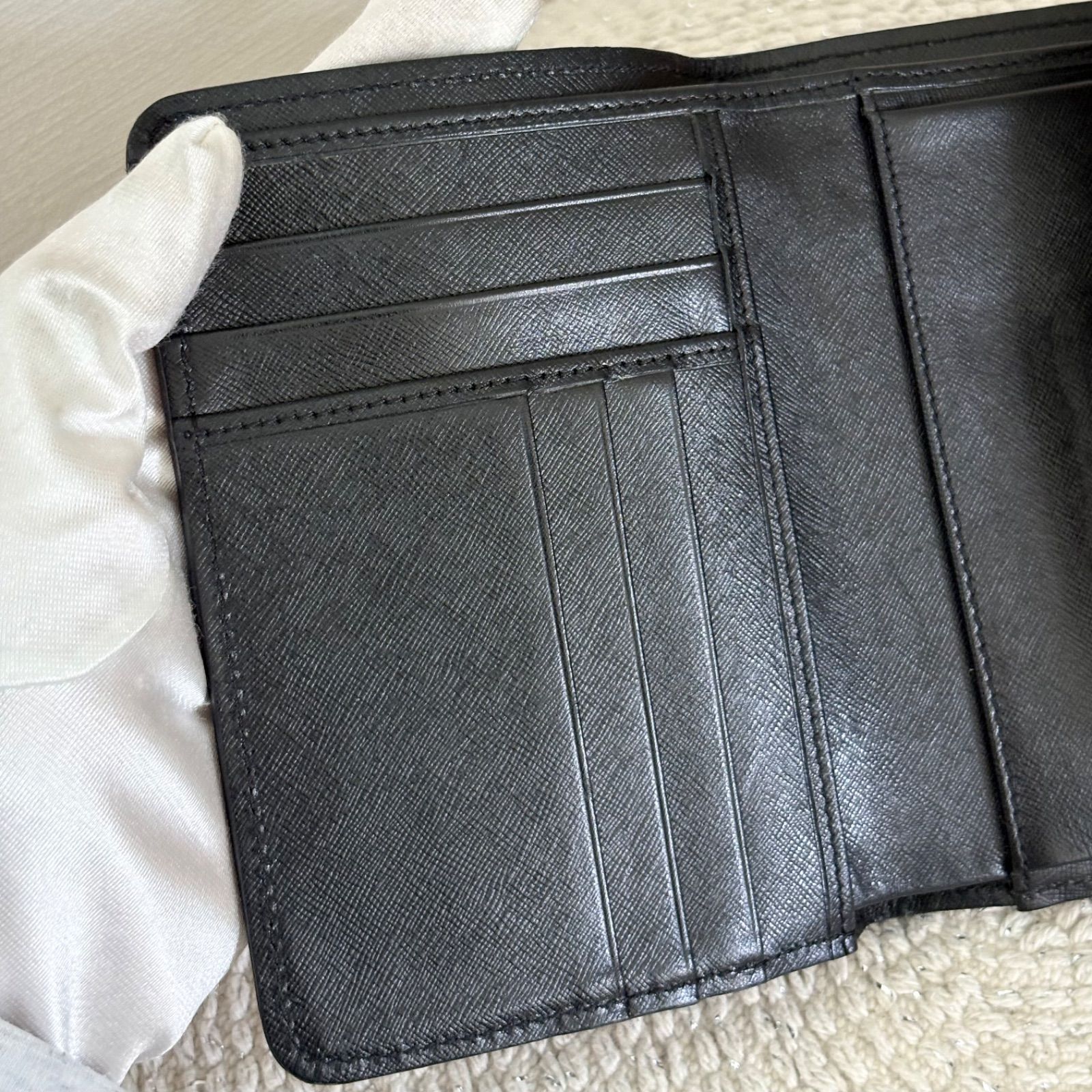 美品】セリーヌ 三つ折り 財布 ミニ財布 レディース メンズ マカダム