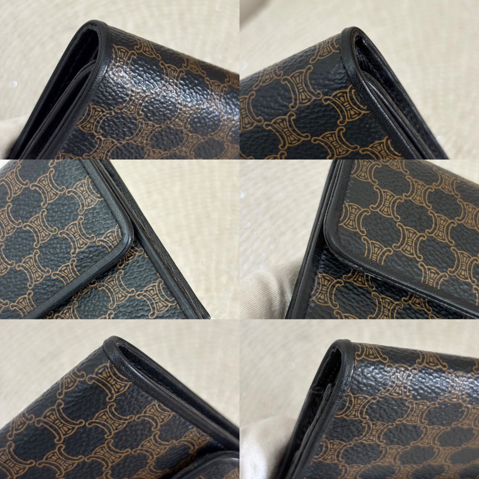 美品】セリーヌ 三つ折り 財布 ミニ財布 レディース メンズ マカダム