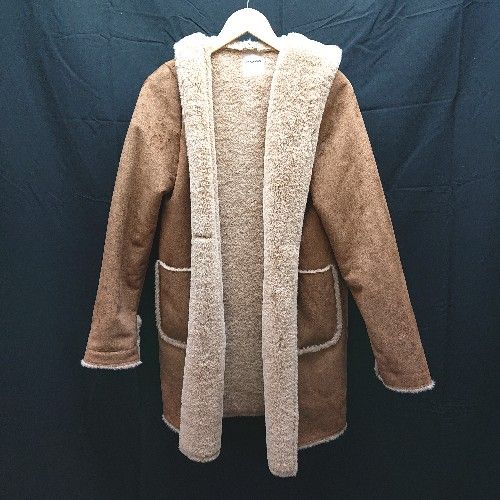 ◇ RAY CASSIN 中異素材、冬用 長袖 ボアジャケット サイズF ブラウン レディース E 【1301260022146】