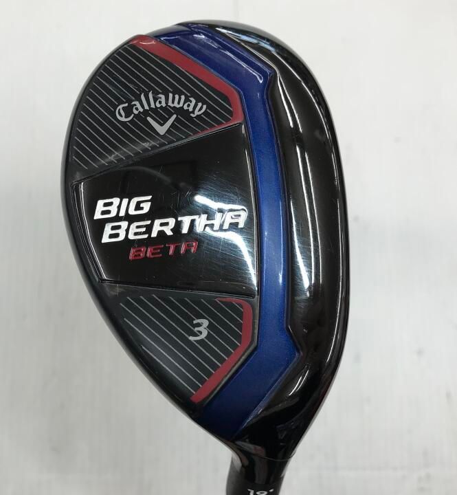 キャロウェイ　BIG BERTHA BETA　19度　AIR Speeder for BIG BERTHA　SRフレックス　ユーティリティ　中古【最短即日発送】