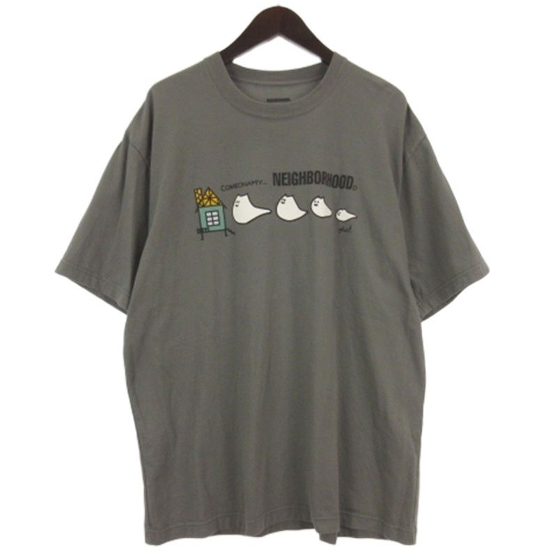 ネイバーフッド NEIGHBORHOOD ghost. Tシャツ カットソー 半袖 251-PCNH-ST14 グリーン系 L