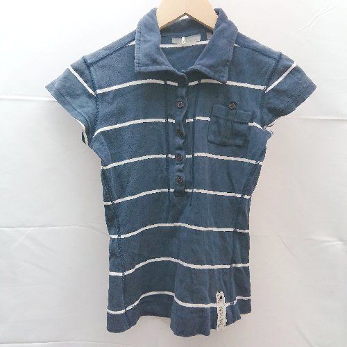 ◇ Sail Racing セイルレーシング フロントボタン ポケット ボーダー 半袖 Tシャツ サイズXS ネイビー レディース E 【1301260027646】