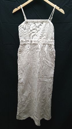 ◇ Neuna バックファスナー、後ろゴム ロング ワンピース サイズF オフホワイト レディース E 【1301260023693】